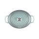Cocotte Fonte Signature Ovale 6,3 L Bleu Sea Salt (31 cm) - Le Creuset