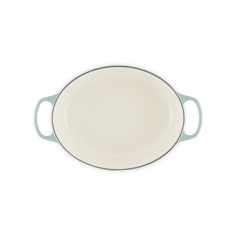 Cocotte Fonte Signature Ovale 6,3 L Bleu Sea Salt (31 cm) - Le Creuset