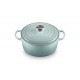 Cocotte Fonte Signature Ronde 4,2 L Bleu Sea Salt (24 cm)   - Le Creuset