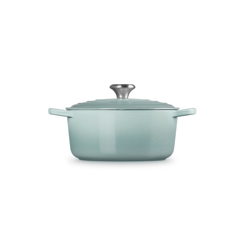 Cocotte Fonte Signature Ronde 4,2 L Bleu Sea Salt (24 cm) - Le Creuset