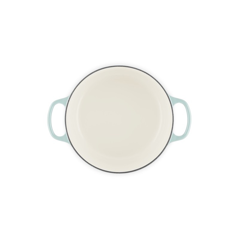 Cocotte Fonte Signature Ronde 4,2 L Bleu Sea Salt (24 cm) - Le Creuset