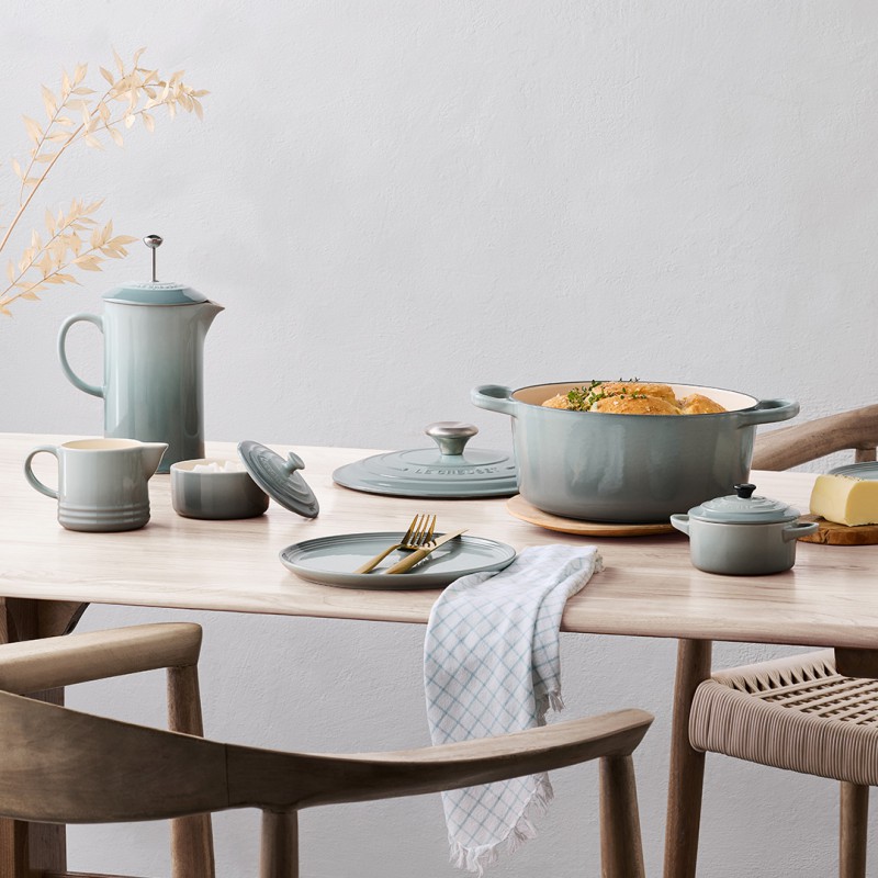 Cocotte Fonte Signature Ronde 4,2 L Bleu Sea Salt (24 cm) - Le Creuset