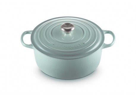 Cocotte Fonte Signature Ronde 6,7 L Bleu Sea Salt (28 cm)   - Le Creuset