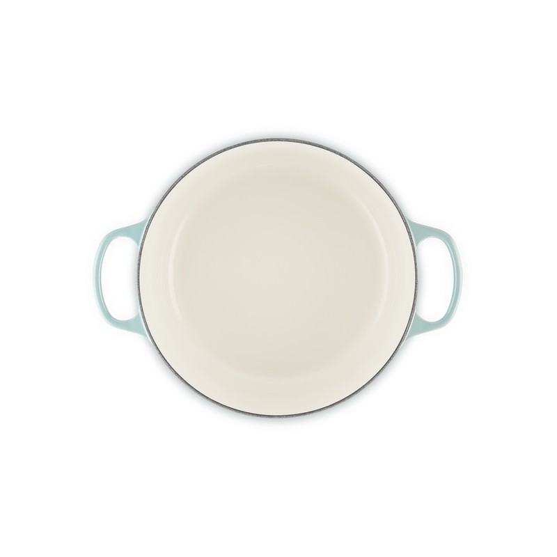 Cocotte Fonte Signature Ronde 6,7 L Bleu Sea Salt (28 cm) - Le Creuset