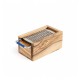 Râpe à Fromage Parmesan avec Boîte en Bois d'Olivier Rectangulaire 15x7 cm - Bérard