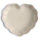 Madeleine Moule Coeur Céramique 26x6,5 cm Argile Blanc Cassé  - Emile Henry