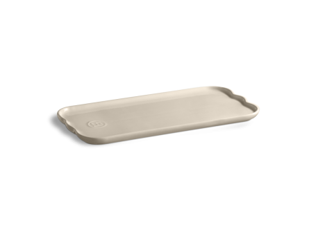 Madeleine Rechthoekige Taartschaal Keramiek 31x15 cm Off-White Klei - Emile Henry