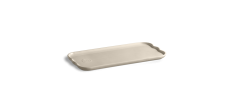 Madeleine Plat à Cake Rectangulaire Céramique 31x15 cm Argile Blanc Cassé 