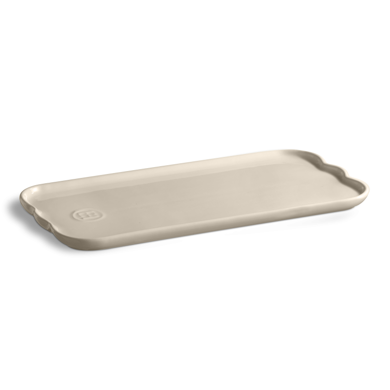 Madeleine Plat à Cake Rectangulaire Céramique 31x15 cm Argile Blanc Cassé - Emile Henry