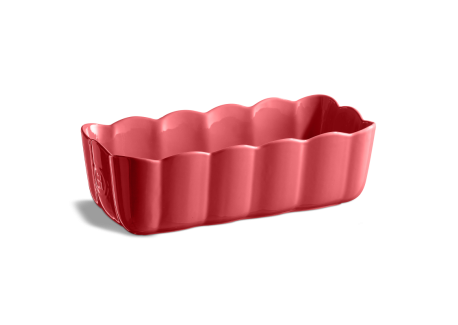 Madeleine rechthoekige Keramische Cakevorm 29x9 cm Roze Candy - Emile Henry