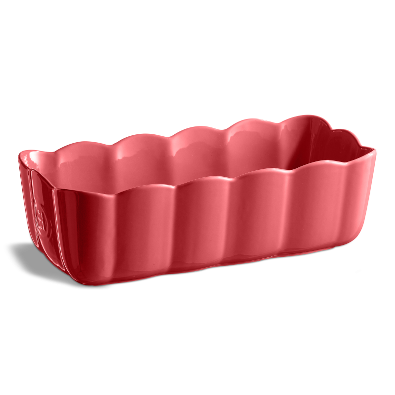 Madeleine Moule à Cake Rectangulaire Céramique 29x9 cm Rose Candy - Emile Henry