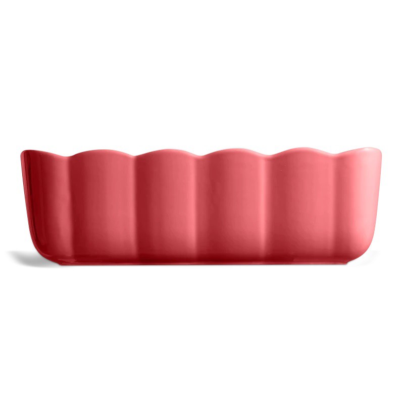 Madeleine Moule à Cake Rectangulaire Céramique 29x9 cm Rose Candy - Emile Henry