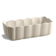 Madeleine rechthoekige keramische cakevorm 29x9 cm gebroken witte klei - Emile Henry