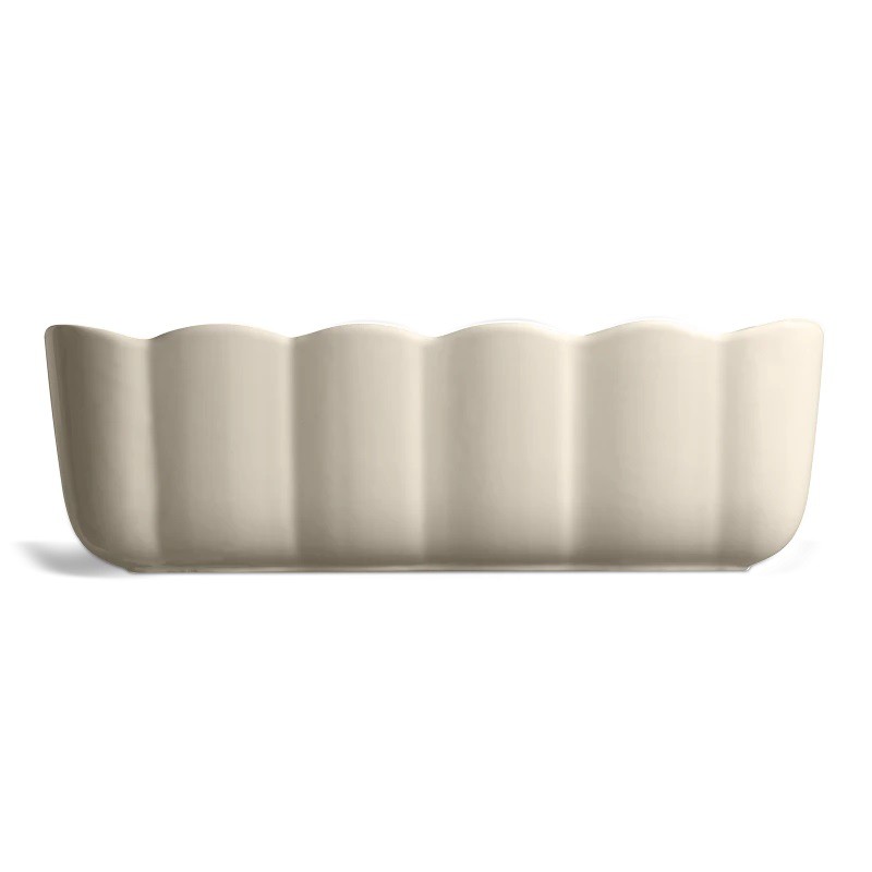 Madeleine Moule à Cake Rectangulaire Céramique 29x9 cm Argile Blanc Cassé - Emile Henry