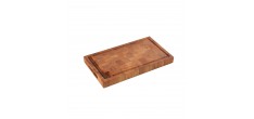 Rechthoekige snijplank van eikenhout 45x25x4 cm