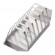 Geborsteld RVS toastrek 6 sneetjes 20 x 7 cm - Cilio