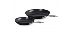 Essentiel set van 2 antiaanbak keramische koekenpannen 24 en 28 cm