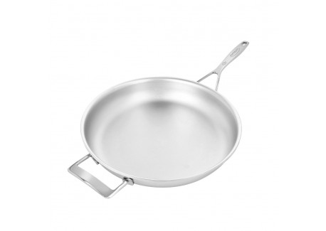 Silverline 7 Nanotouch Poêle à Frire Inox 32 cm avec Contre-poignée  - Demeyere