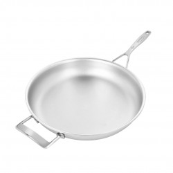 Silverline 7 Nanotouch Poêle à Frire Inox 32 cm avec Contre-poignée  - Demeyere Silverline 7 Nanotouch Poêle à Frire Inox 32 cm avec Contre-poignée  - Demeyere