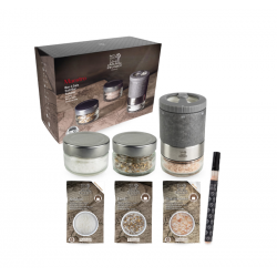 Maestro Zout Bar Multi Zoutmolenset Licht Grafiet Hout Zirlion 7st