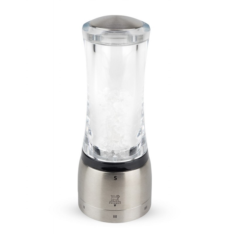 Daman Moulin à Sel 16 cm Inox Acryl U'Select Zirlion - Peugeot