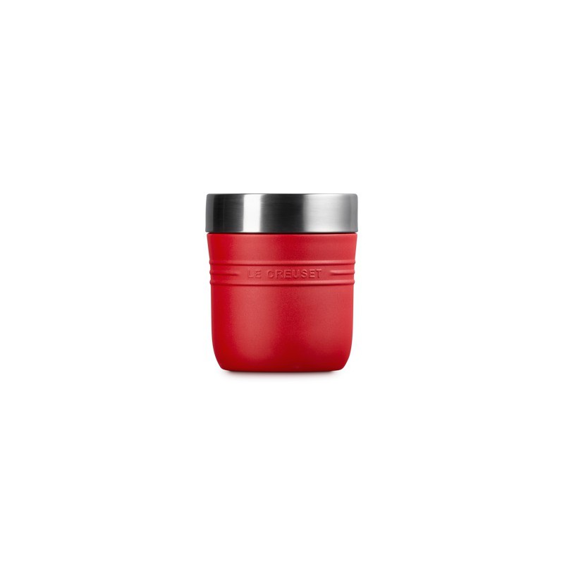 On The Go Lunch Box Isotherme Inox Ronde 500 ml Rouge Cerise - Le Creuset