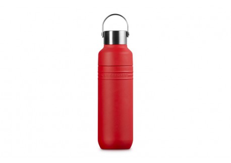 On The Go Gourde Bouteille Isotherme 500 ml Rouge Cerise  - Le Creuset