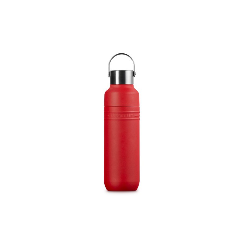 On The Go Gourde Bouteille Isotherme 500 ml Rouge Cerise - Le Creuset