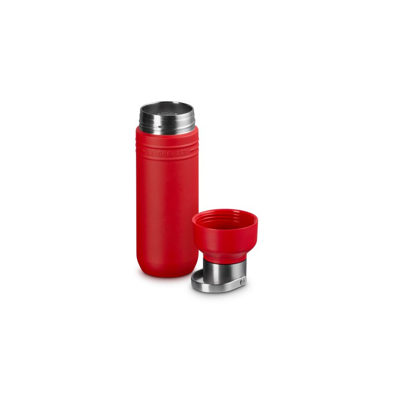 On The Go Gourde Bouteille Isotherme 500 ml Rouge Cerise - Le Creuset