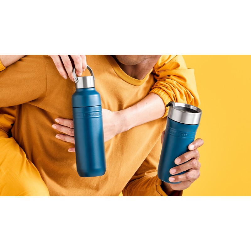 On The Go Gourde Bouteille Isotherme 500 ml Bleu Deep Teal - Le Creuset