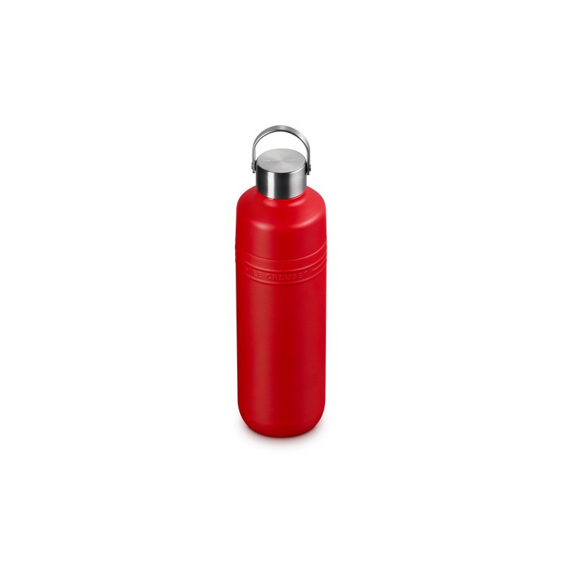 On The Go Gourde Bouteille Isotherme 1 L Rouge Cerise - Le Creuset