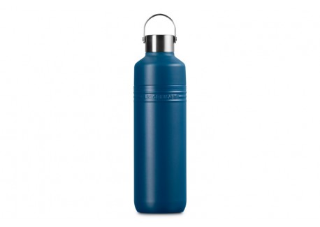 On The Go Gourde Geïsoleerde Fles 1 L Deep Teal Blauw - Le Creuset