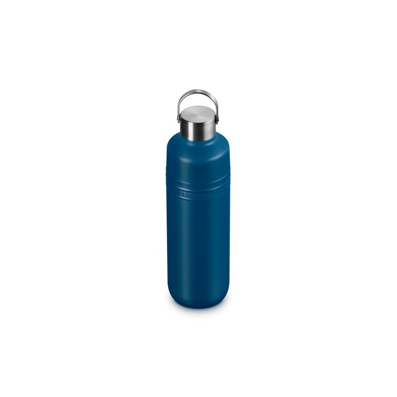 On The Go Gourde Bouteille Isotherme 1 L Bleu Deep Teal - Le Creuset