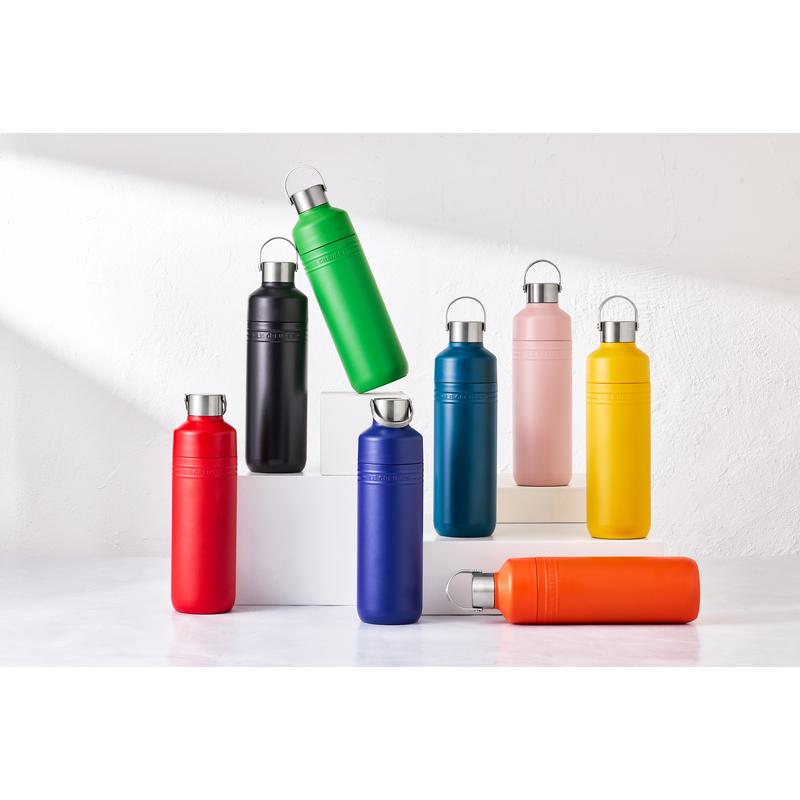 On The Go Gourde Bouteille Isotherme 1 L Noir Mat - Le Creuset