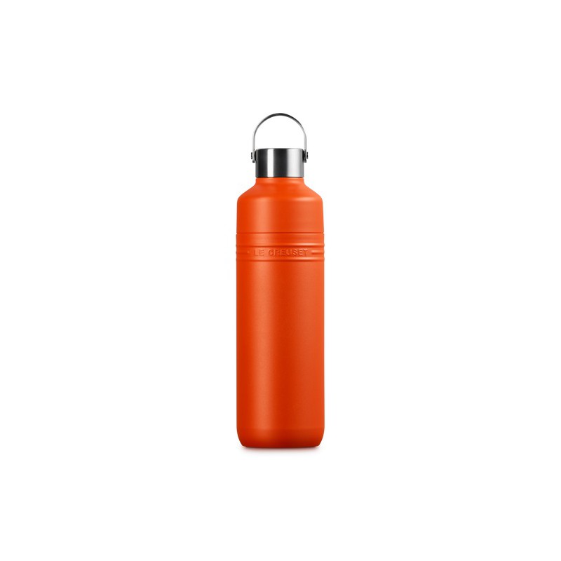 On The Go Gourde Bouteille Isotherme 1 L Orange Volcanique - Le Creuset