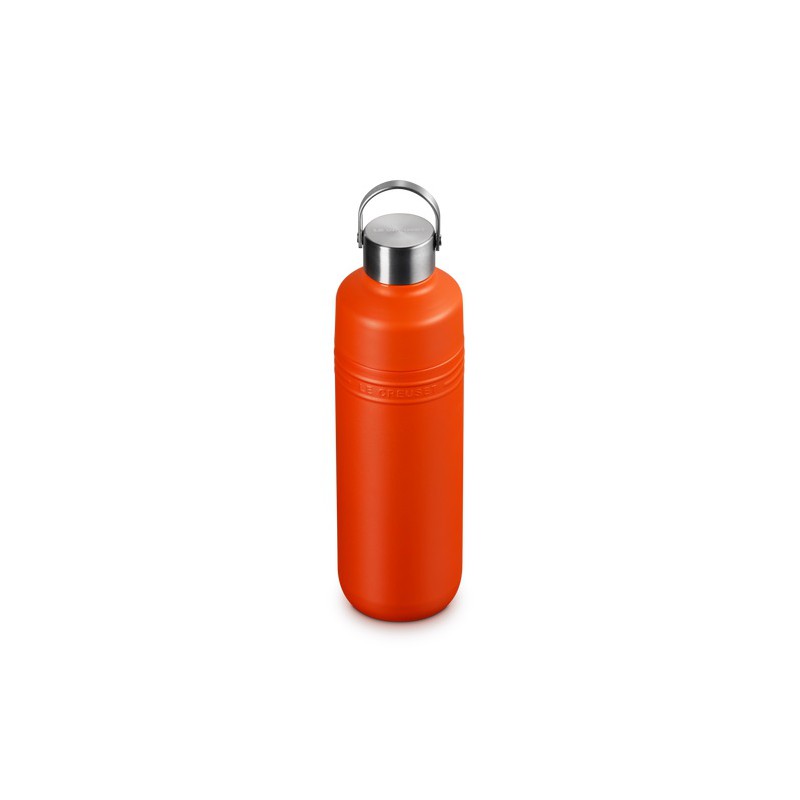 On The Go Gourde Bouteille Isotherme 1 L Orange Volcanique - Le Creuset