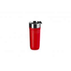 On The Go Travel Mug Isotherme Hermétique à Emporter 350 ml Rouge Cerise  - Le Creuset On The Go Travel Mug Isotherme Hermétique à Emporter 350 ml Rouge Cerise  - Le Creuset