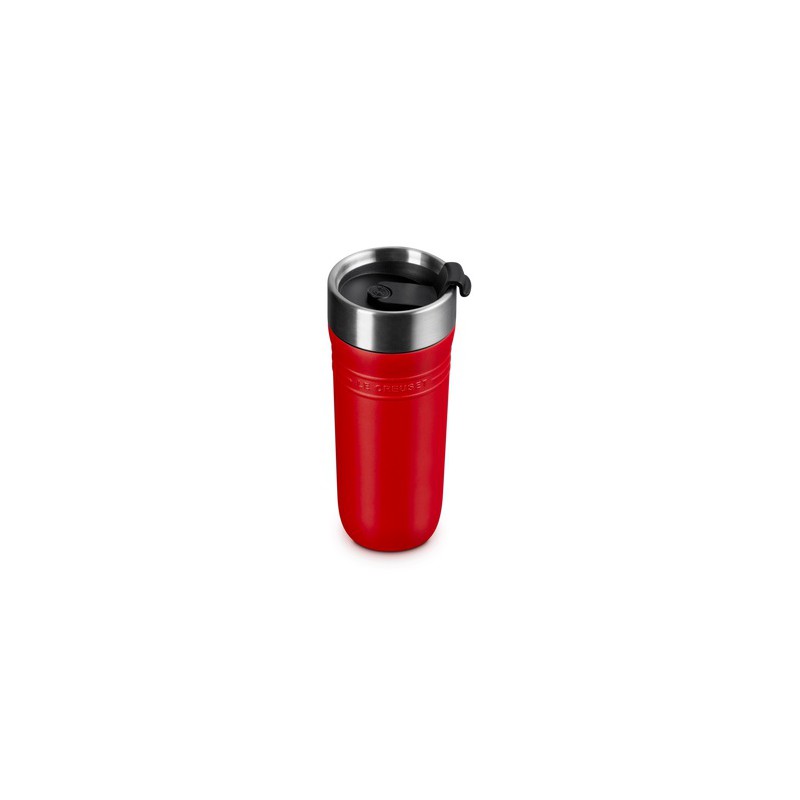 On The Go Travel Mug Isotherme Hermétique à Emporter 350 ml Rouge Cerise - Le Creuset
