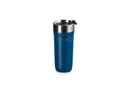 On The Go Travel Geïsoleerde Luchtdichte Afhaalmok 350 ml Blauw Deep Teal - Le Creuset