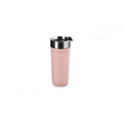 On The Go Travel Mug Isotherme Hermétique à Emporter 350 ml Rose Shell Pink  - Le Creuset On The Go Travel Mug Isotherme Hermétique à Emporter 350 ml Rose Shell Pink  - Le Creuset
