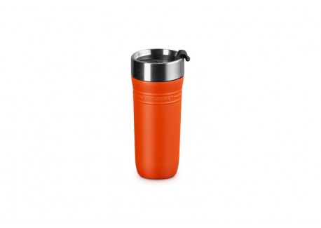 On The Go Travel Geïsoleerde Luchtdichte Afhaalmok 350 ml Vulkanisch oranje - Le Creuset
