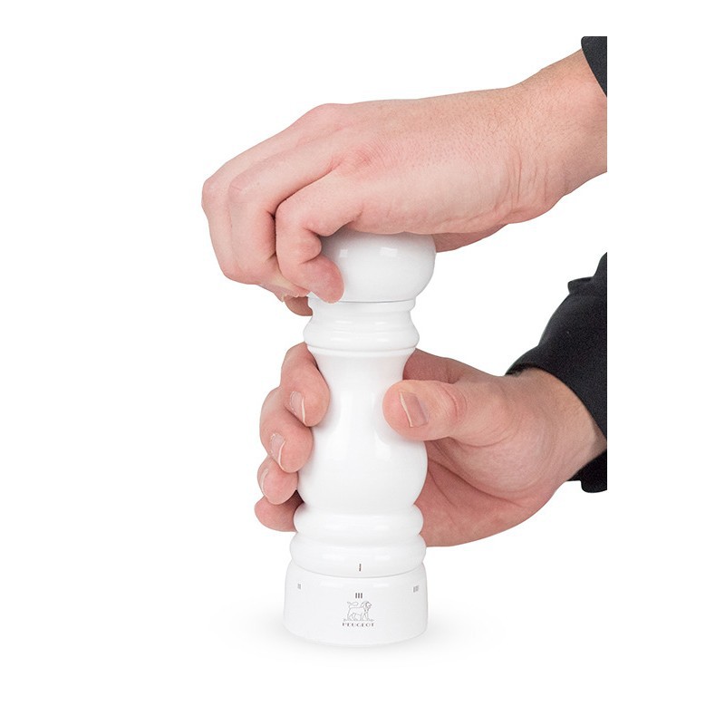 Paris Moulin à Sel 18 cm Laqué Blanc U'Select Zirlion - Peugeot