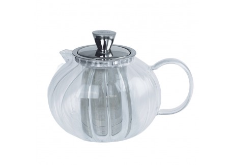 Gyokuro Glazen Theepot met Afschroefbaar Roestvrijstalen Filter 1,2 L - Cristel