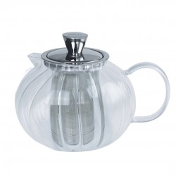 Gyokuro Théière en Verre avec Filtre Inox Dévissable 1,2 L - Cristel