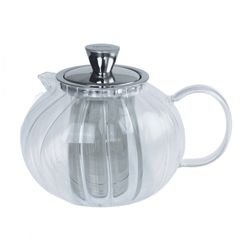 Gyokuro Théière en Verre avec Filtre Inox Dévissable 1,2 L - Cristel