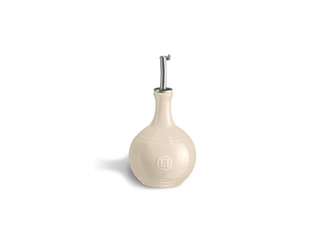 Bouteille Céramique Vinaigre avec Bec Verseur 0,4 L Argile Blanc Cassé - Emile Henry
