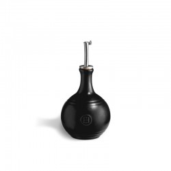 Bouteille Céramique Vinaigre avec Bec Verseur 0,4 L Noir Mat Truffe  - Emile Henry Bouteille Céramique Vinaigre avec Bec Verseur 0,4 L Noir Mat Truffe  - Emile Henry