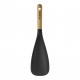 Spatule Cuillère Silicone Noir Manche Bois 30 cm  - Staub