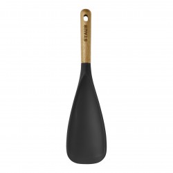 Spatule Cuillère Silicone Noir Manche Bois 30 cm  - Staub Spatule Cuillère Silicone Noir Manche Bois 30 cm  - Staub