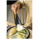 Zwarte Siliconen Lepel Spatel Houten Handvat 30 cm - Staub